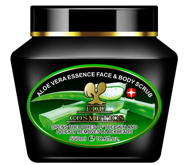 EDU Aloe vera face & body scrubá 550 ml