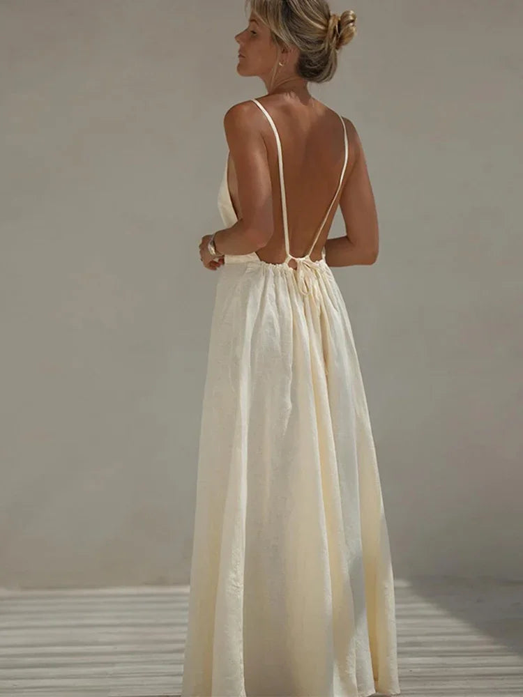 sofia backless dress